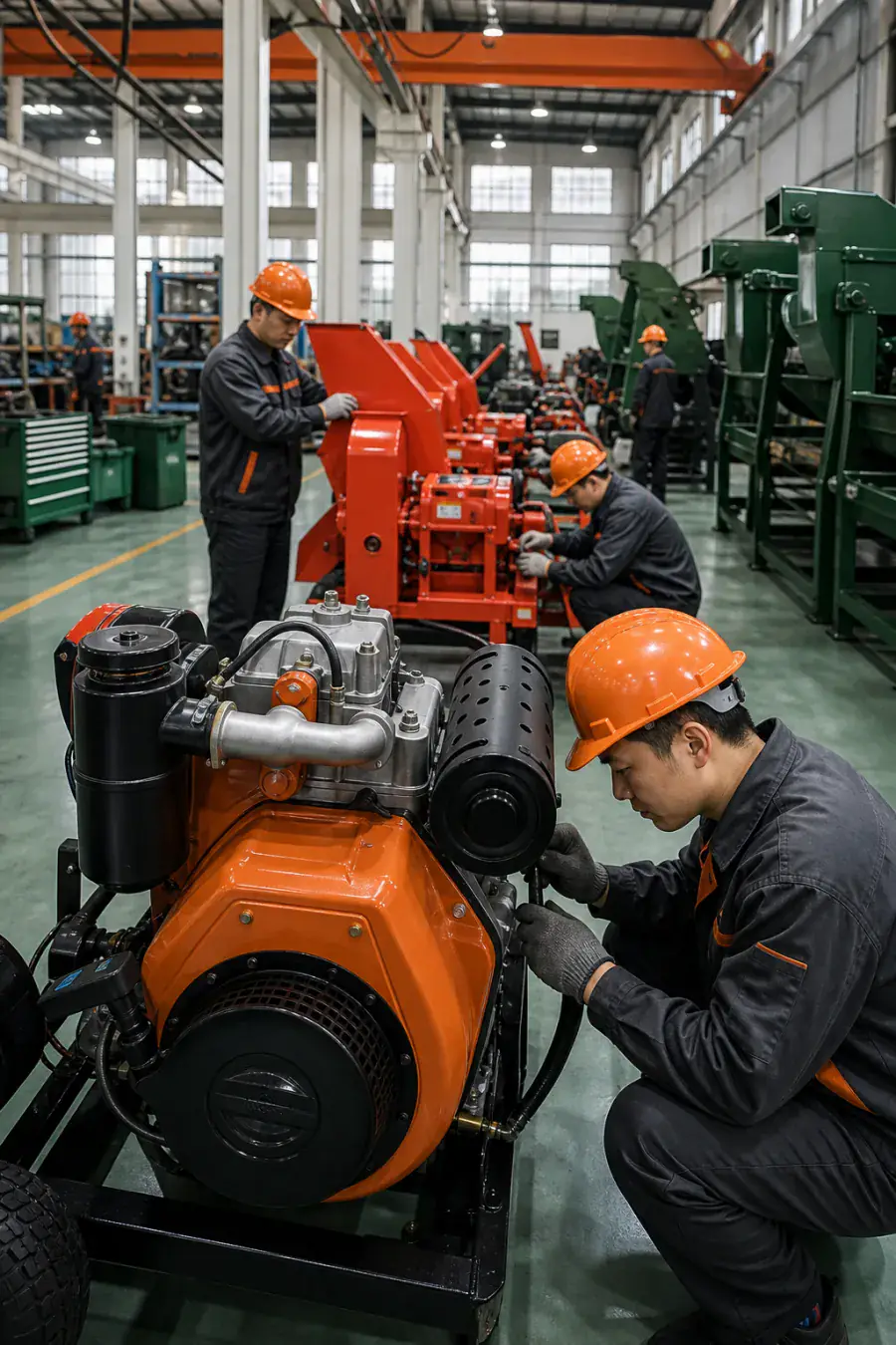 Workshop assembly and quality inspection for agricultural machinery