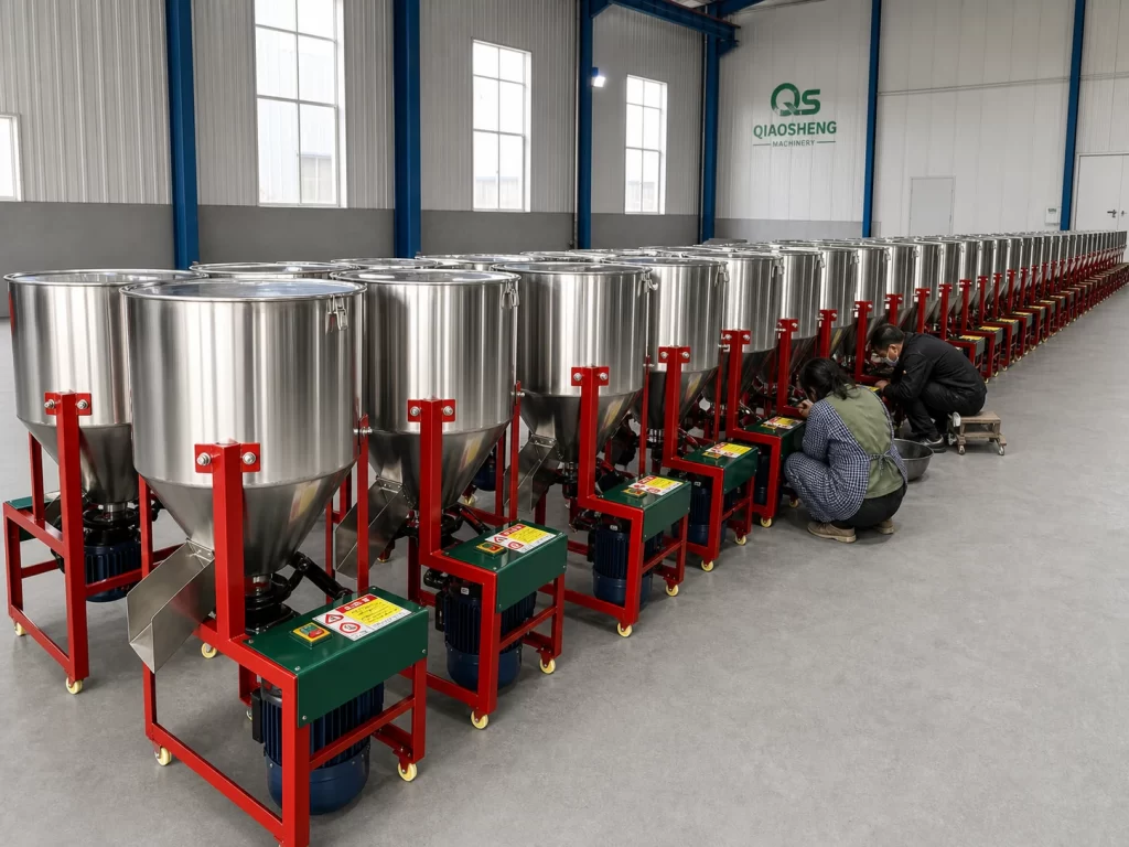 Vertical Feed Mixer side row assembly
