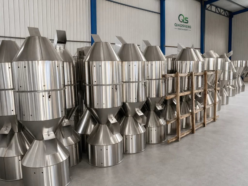 Stainless Vertical Feed Mixer hopper line