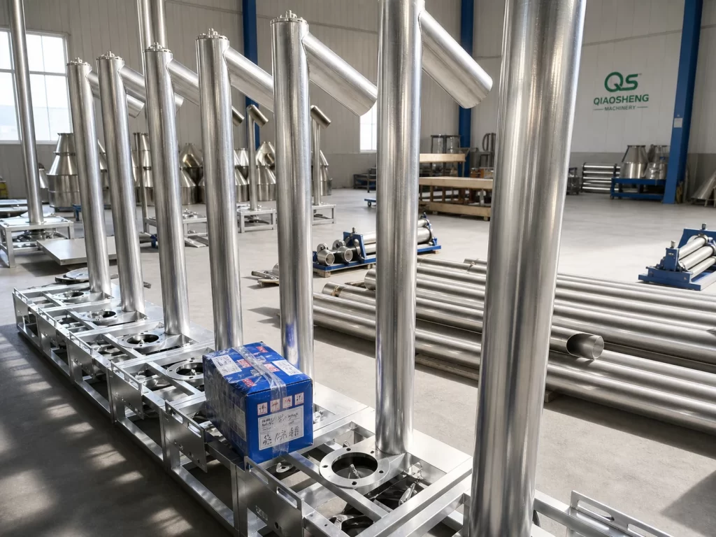 Vertical Feed Mixer frame and auger detail