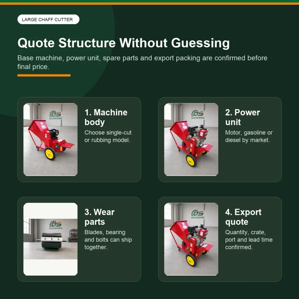 Large Chaff Cutter 380mm - quote structure