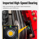 Heavy-Duty Branch Crusher high speed bearing detail