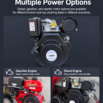 Heavy-Duty Branch Crusher power options