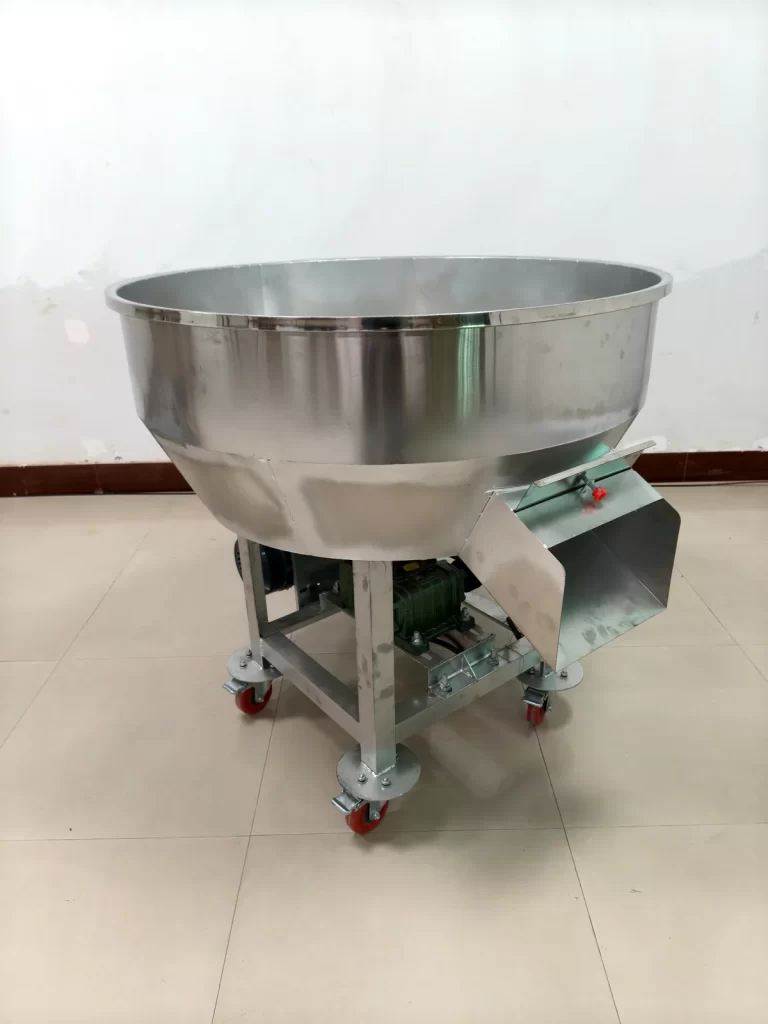 Flat Bottom Feed Mixer Full Front Red