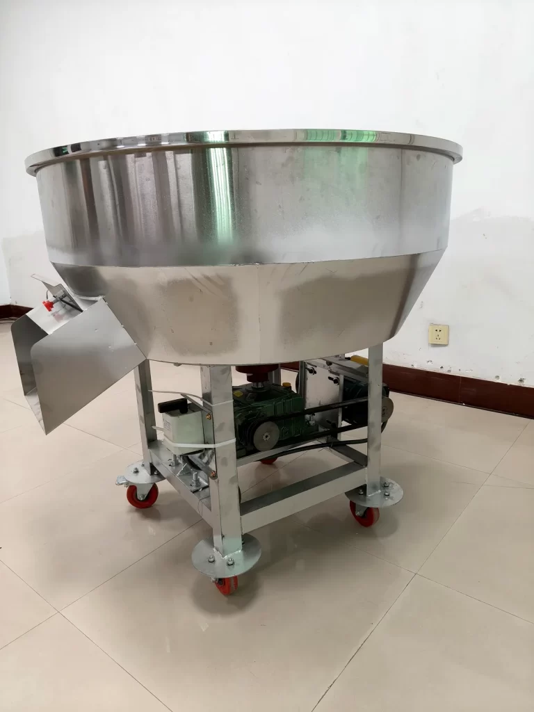 Flat Bottom Feed Mixer Side White Frame